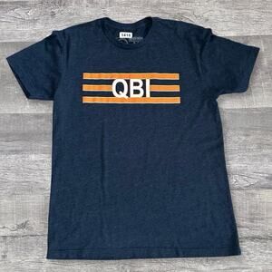 Obvious Shirts Chicago Bears Justin Fields QB1 Tee Mens M Navy Blue NFL Football
